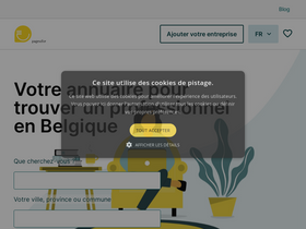 'pagesdor.be' screenshot