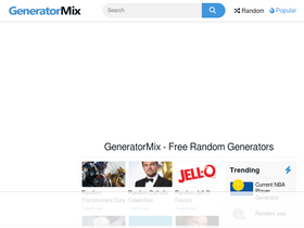 'generatormix.com' screenshot