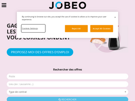 'jobeo.ch' screenshot