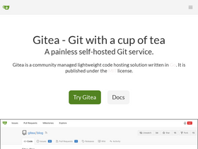 'gitea.io' screenshot