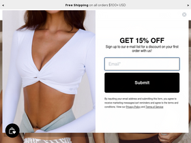 Astoria Activewear website screenshot