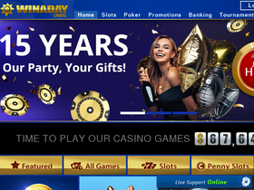 'winadaycasino.eu' screenshot