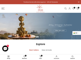 Ekaa Handicrafts website screenshot