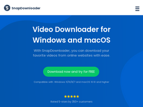 'snapdownloader.com' screenshot