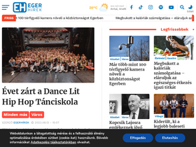 'egerhirek.hu' screenshot