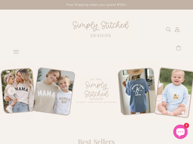 simplystitcheddesigns.com homepage screenshot