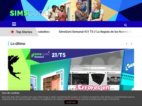 'simsguru.com' screenshot