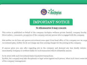 'asclepiuswellness.com' screenshot