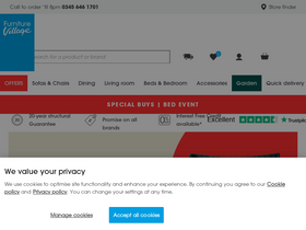'furniturevillage.co.uk' screenshot