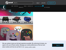 'hyperkin.com' screenshot