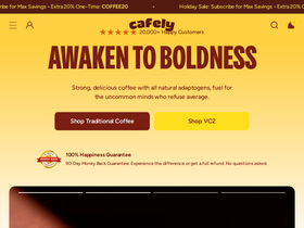 Cafely website screenshot