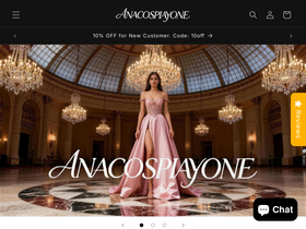 Anacosplayone homepage screenshot