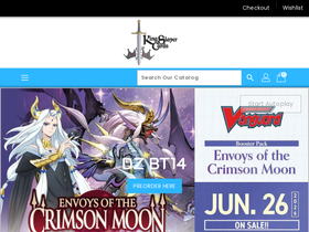 kingslayercards.com homepage screenshot