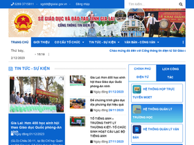 'gialai.edu.vn' screenshot