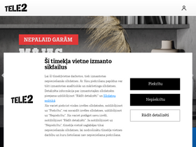 'tele2.lv' screenshot