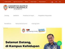 'ukwms.ac.id' screenshot
