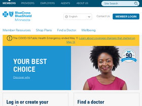 'bluecrossmnonline.com' screenshot