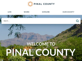 'pinal.gov' screenshot