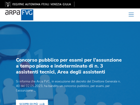 'arpa.fvg.it' screenshot