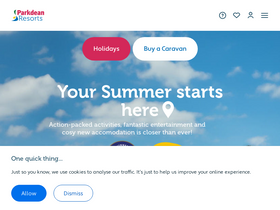 'parkdeanresorts.co.uk' screenshot