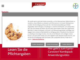 'canesten.ch' screenshot