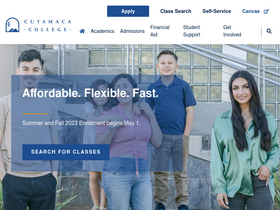 'cuyamaca.edu' screenshot
