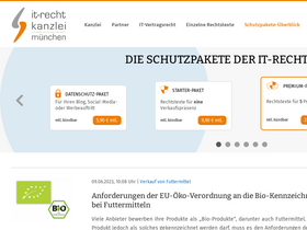'it-recht-kanzlei.de' screenshot