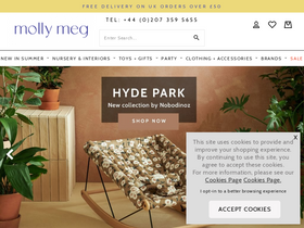 mollymeg.com homepage screenshot