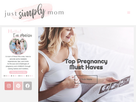 'justsimplymom.com' screenshot
