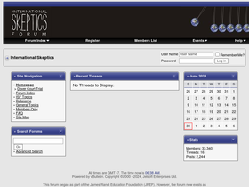 'internationalskeptics.com' screenshot