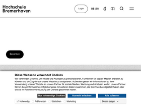 'hs-bremerhaven.de' screenshot