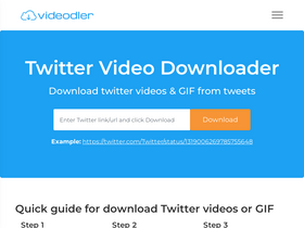 'videodler.com' screenshot