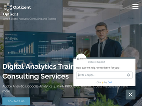 'optizent.com' screenshot