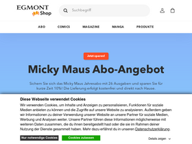 'egmont-shop.de' screenshot