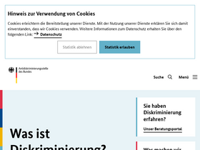 'antidiskriminierungsstelle.de' screenshot