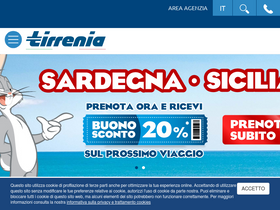 'tirrenia.it' screenshot