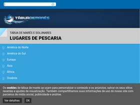 'tabuademares.com' screenshot