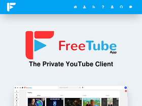 'freetubeapp.io' screenshot
