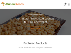 africanblends.com homepage screenshot