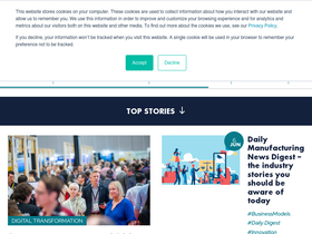 'themanufacturer.com' screenshot