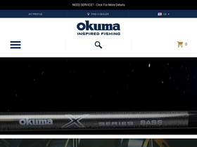 'okumafishingusa.com' screenshot