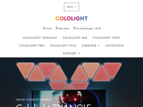cololight.de homepage screenshot