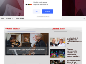 'boyaca7dias.com.co' screenshot