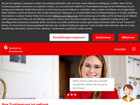 'sparkasse-lev.de' screenshot