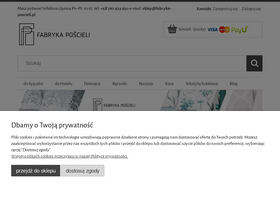 'fabryka-poscieli.pl' screenshot