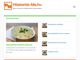 'haztartas-ma.hu' screenshot