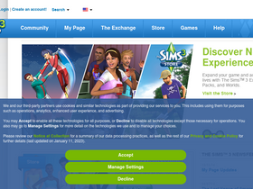 'thesims3.com' screenshot