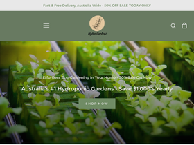 hydrogardens.com.au homepage screenshot
