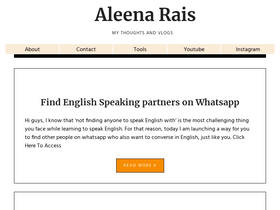 'aleenarais.com' screenshot