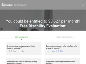 'disabilitybenefitscenter.org' screenshot